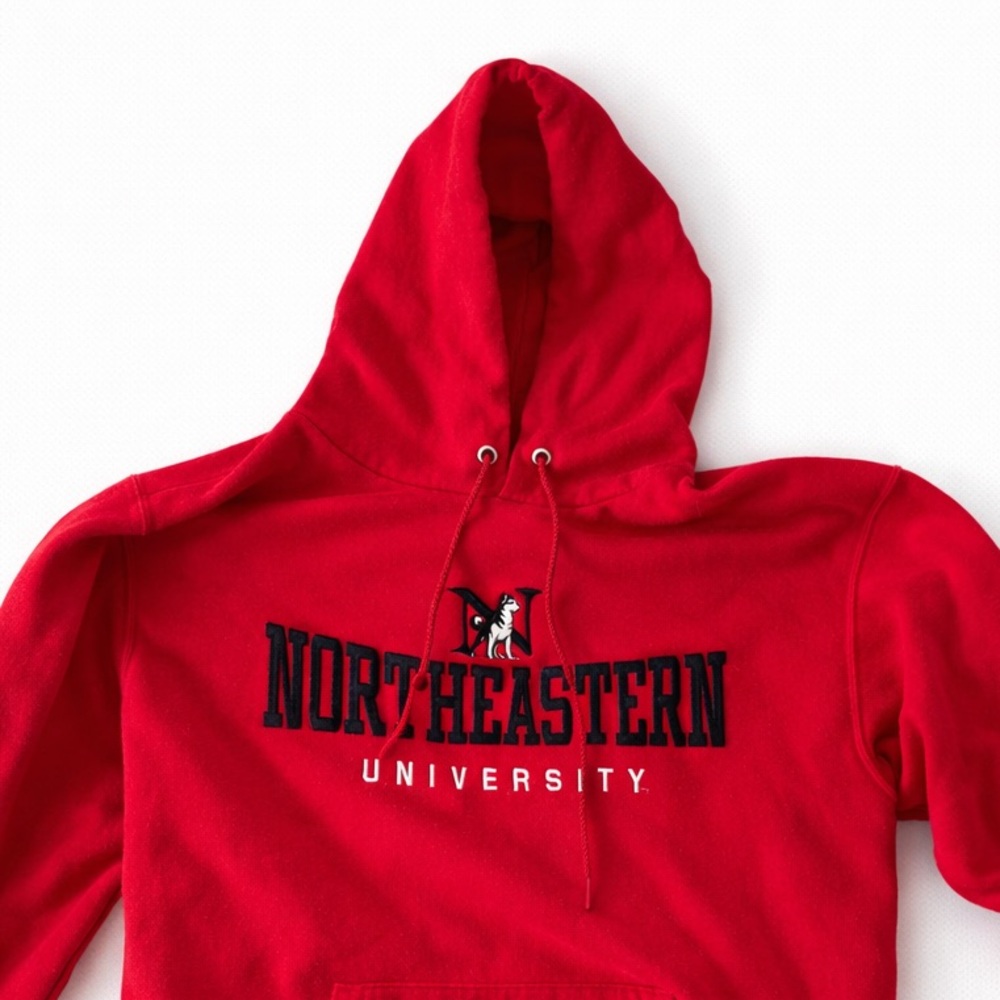 Champion Red Northeastern University Hoodie